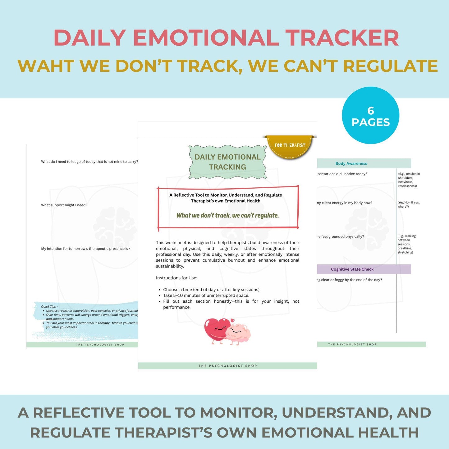 Daily Emotional Tracker (For Therapist)