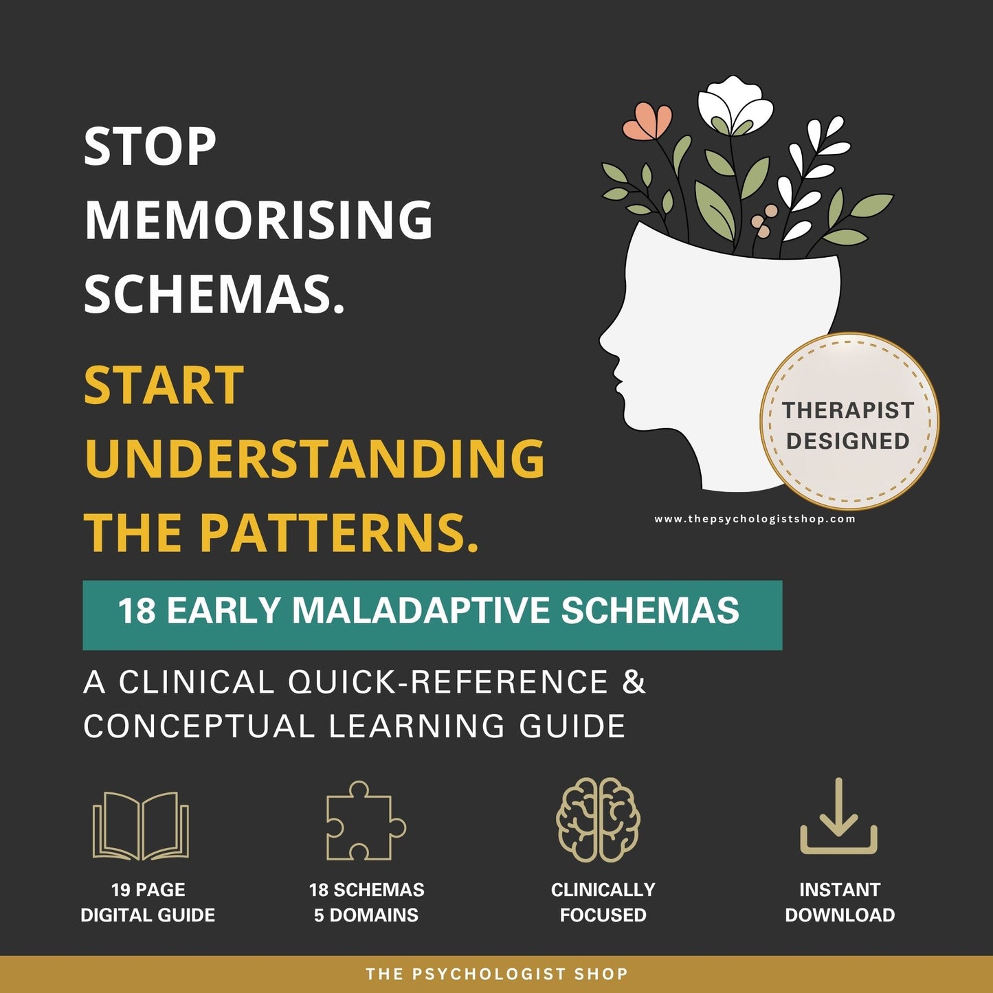 18 Early Maladaptive Schemas — A Therapist's Clinical Quick-Reference Guide