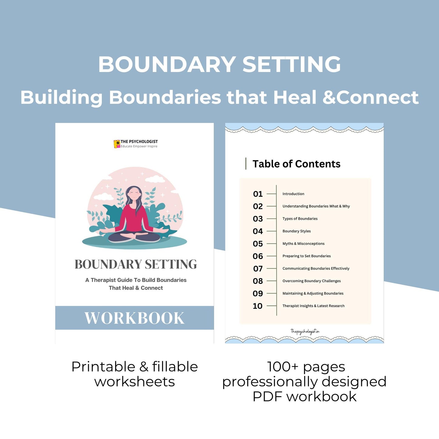 Building Healthy Boundaries Workbook: A Therapist-Guided Journey to Emotional Safety, Self-Respect & Stronger Relationships