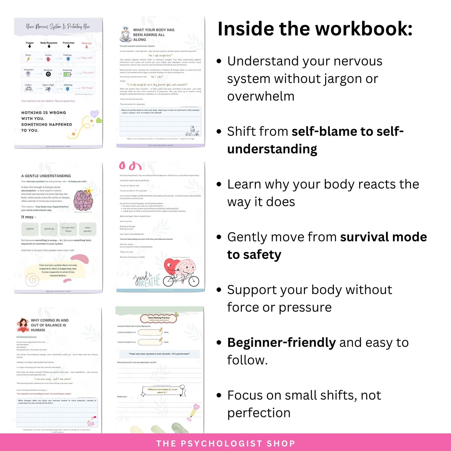 Nervous System Reset Toolkit  | Trauma-Informed Guide for Stress, Anxiety & Emotional Regulation