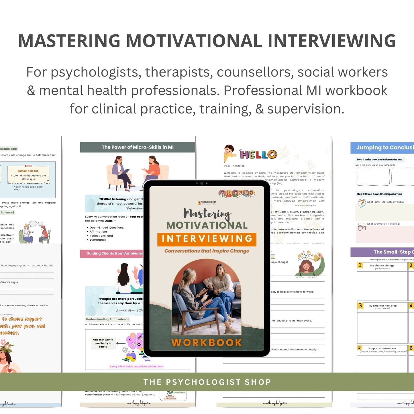 MI WORKBOOK- MASTERING MOTIVATIONAL INTERVIEWING