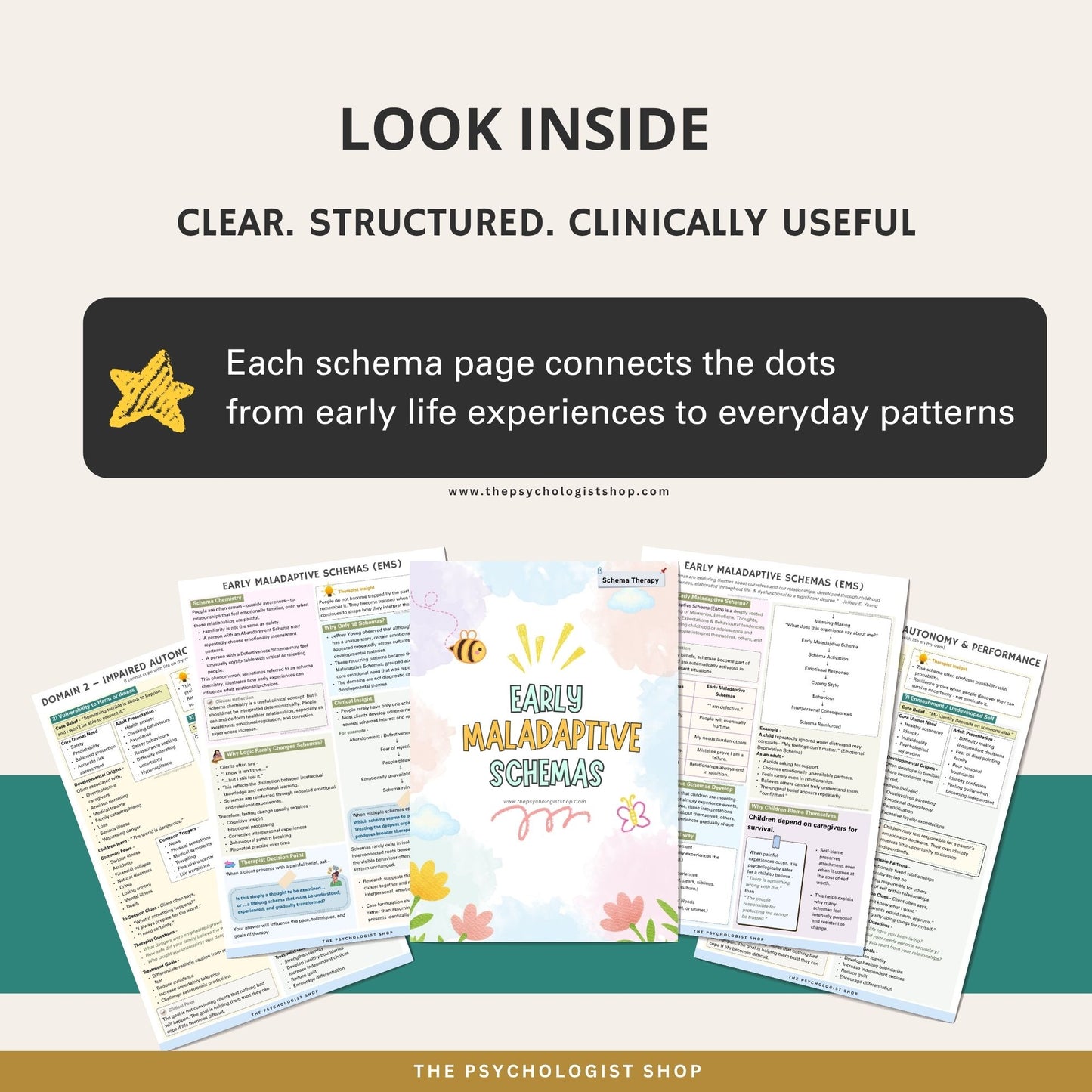 18 Early Maladaptive Schemas — A Therapist's Clinical Quick-Reference Guide