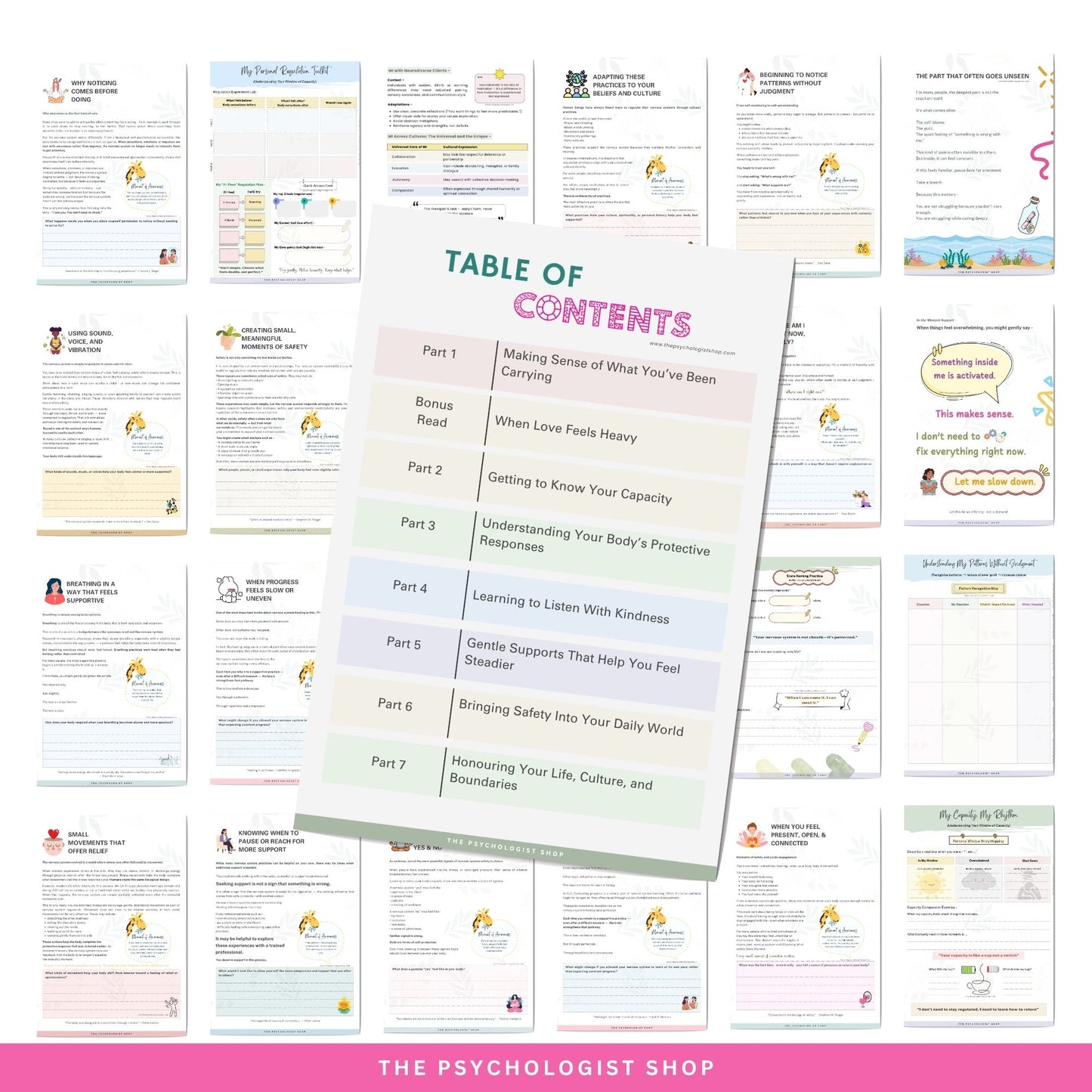 Nervous System Reset Toolkit  | Trauma-Informed Guide for Stress, Anxiety & Emotional Regulation