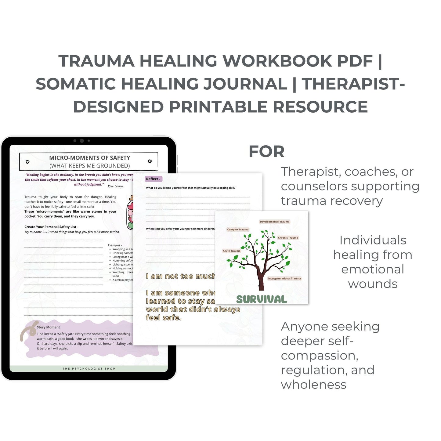 Trauma Healing Workbook for Beginners