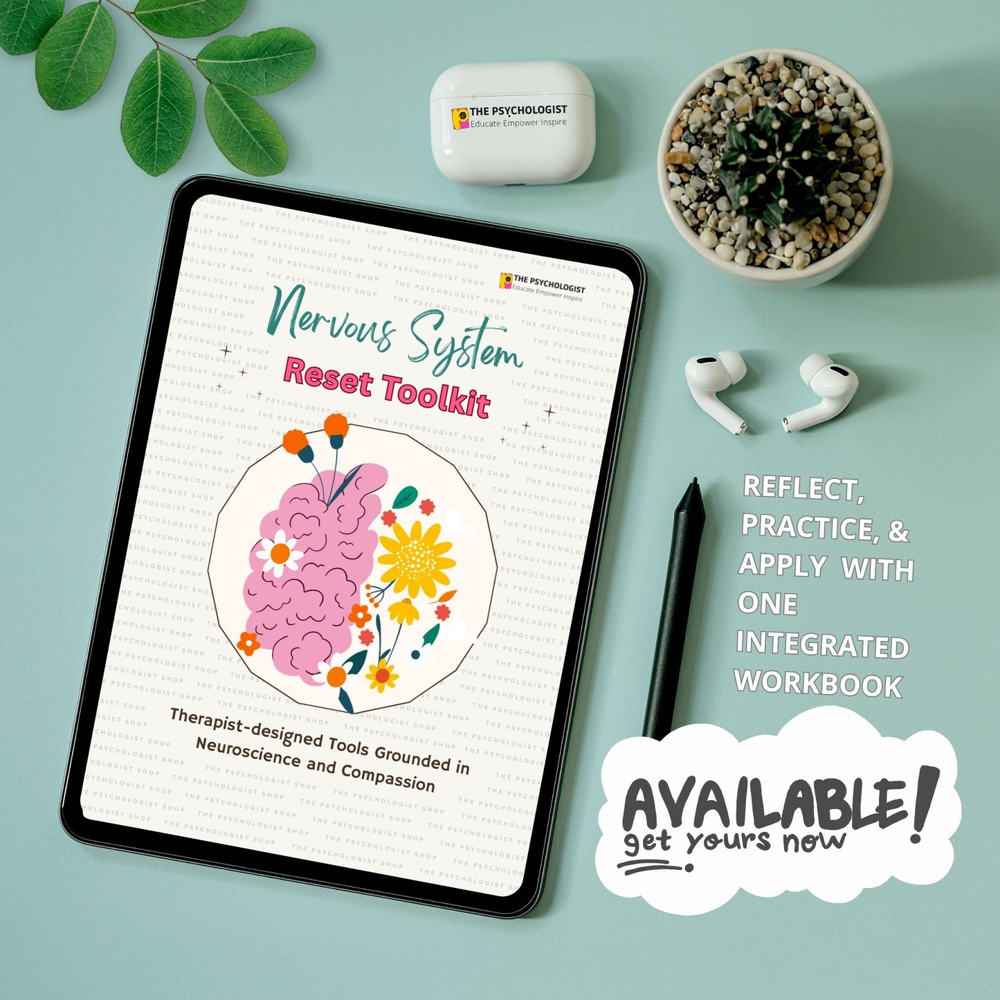 Nervous System Reset Toolkit  | Trauma-Informed Guide for Stress, Anxiety & Emotional Regulation