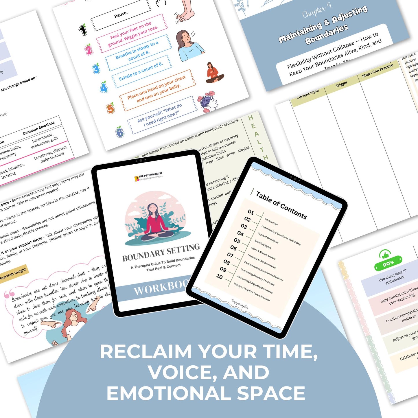 Building Healthy Boundaries Workbook: A Therapist-Guided Journey to Emotional Safety, Self-Respect & Stronger Relationships